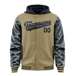 Custom Light Khaki Navy Jacket