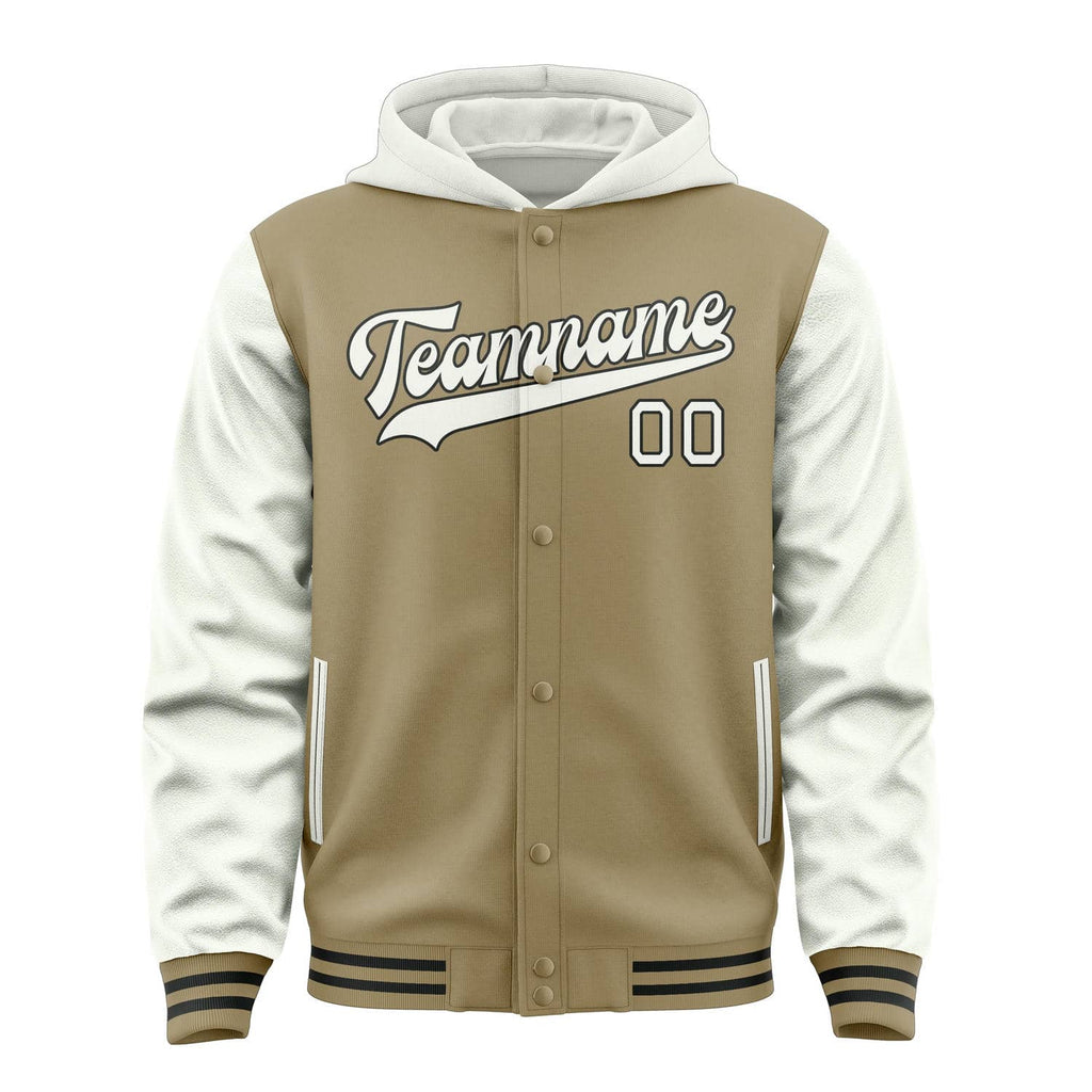 Custom Light Khaki White Jacket