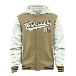 Custom Light Khaki White Jacket