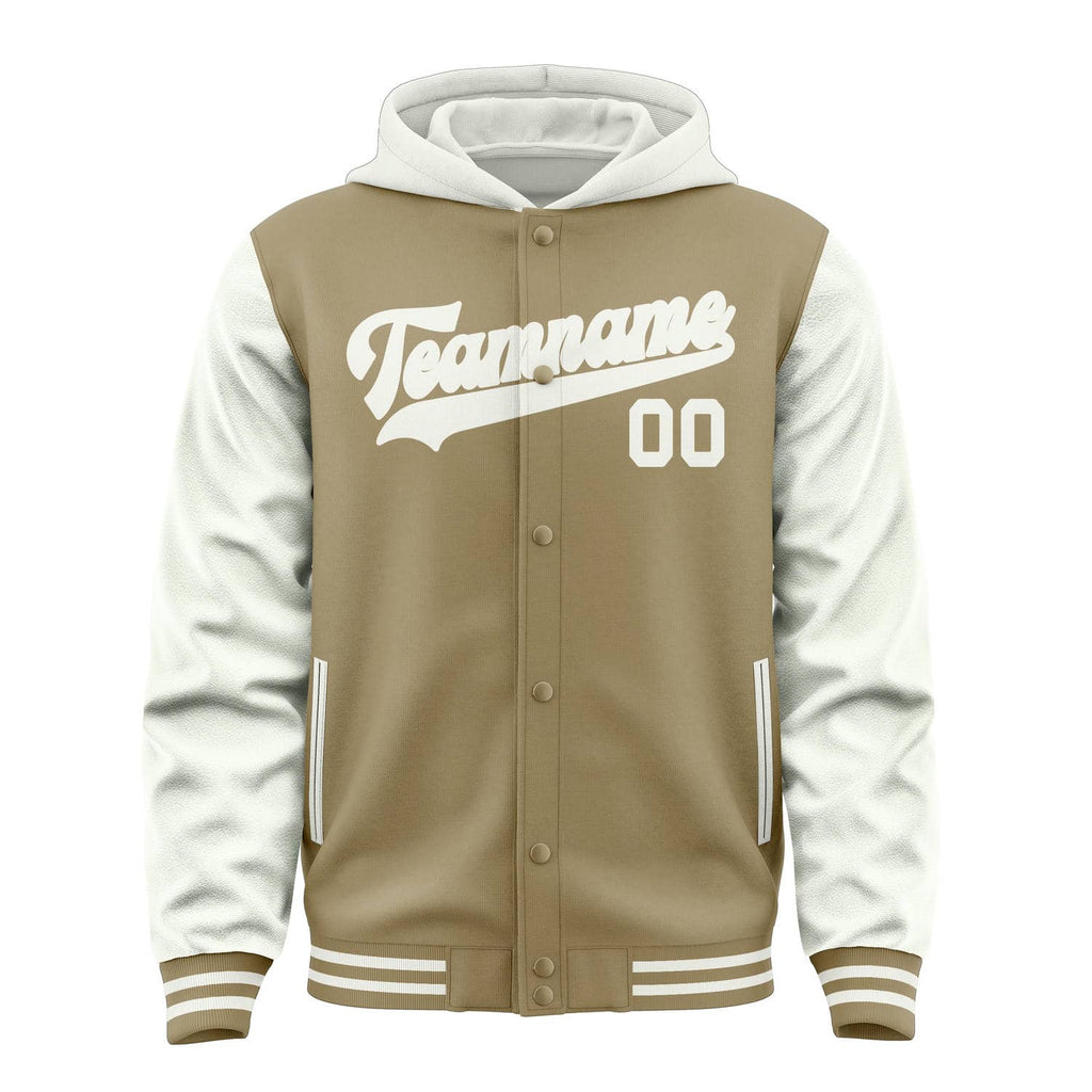 Custom Light Khaki White Jacket