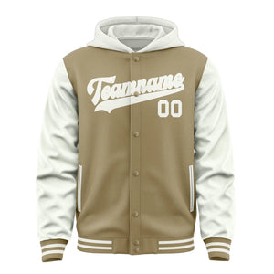 Custom Light Khaki White Jacket