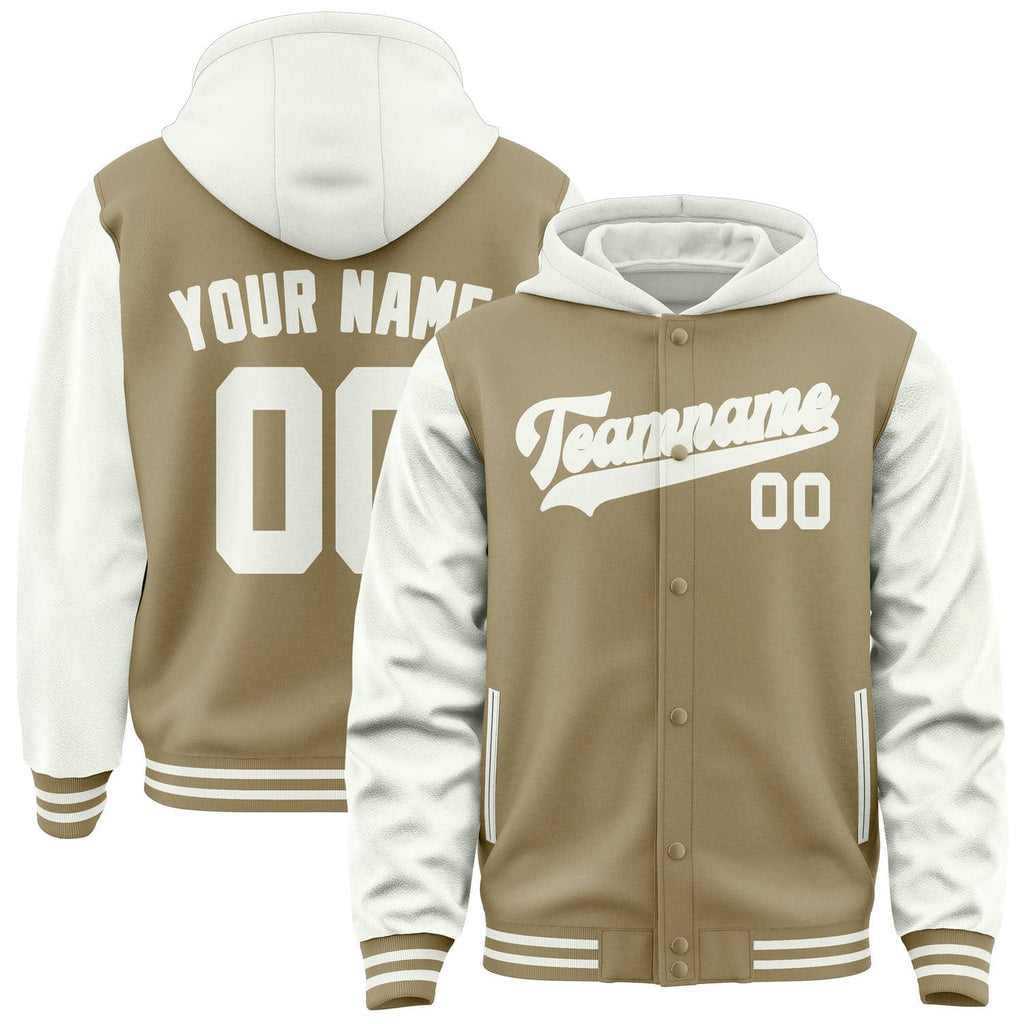 Custom Light Khaki White Jacket