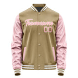 Custom Light Khaki Light Pink Jacket JA2525212518B21821