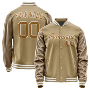 Custom Light Khaki Khaki Jacket JA2525222518B21822