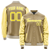 Custom Light Khaki Light Yellow Jacket