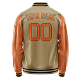 Custom Light Khaki Blue Green Jacket JA2525272518B21827