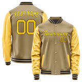 Custom Light Khaki Gold Jacket