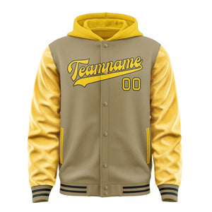 Custom Light Khaki Gold Jacket