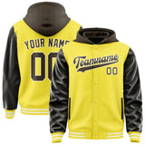 Custom Light Yellow Brown Jacket