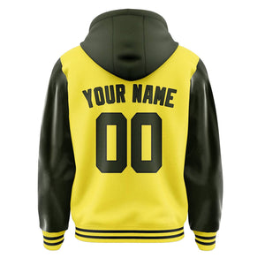 Custom Light Yellow Olive Jacket