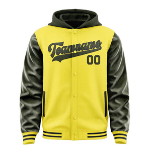 Custom Light Yellow Olive Jacket