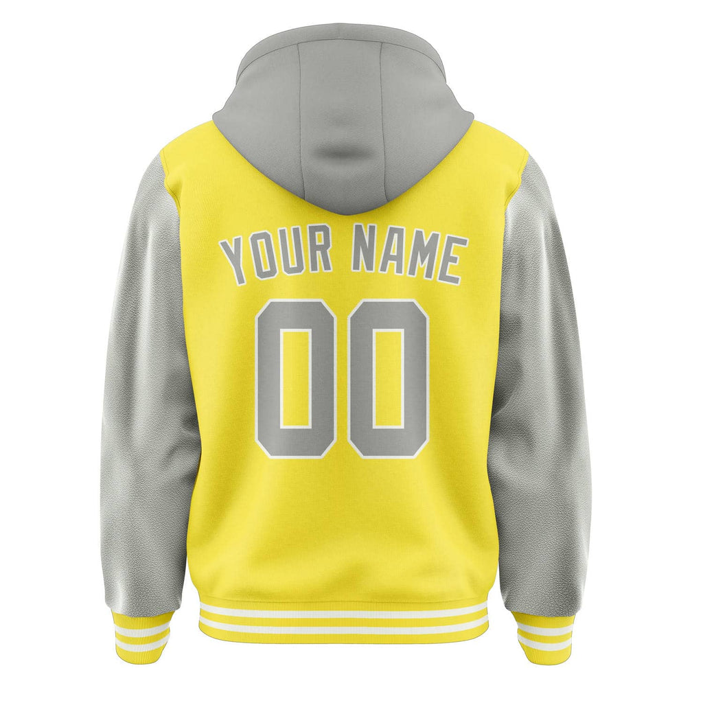 Custom Light Yellow Gray Jacket