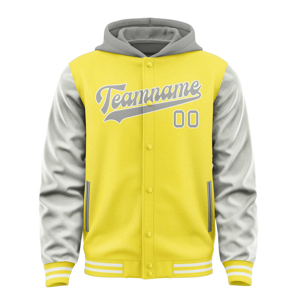 Custom Light Yellow Gray Jacket