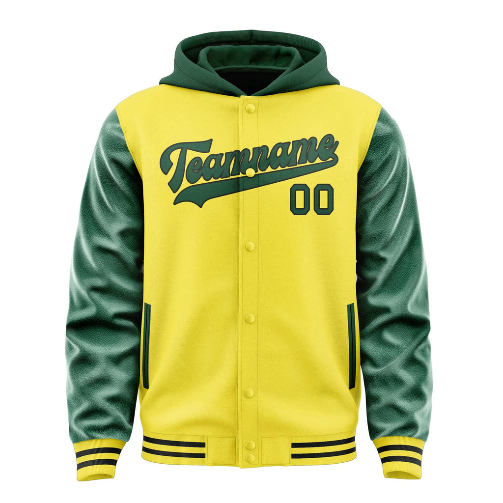 Custom Light Yellow Green Jacket