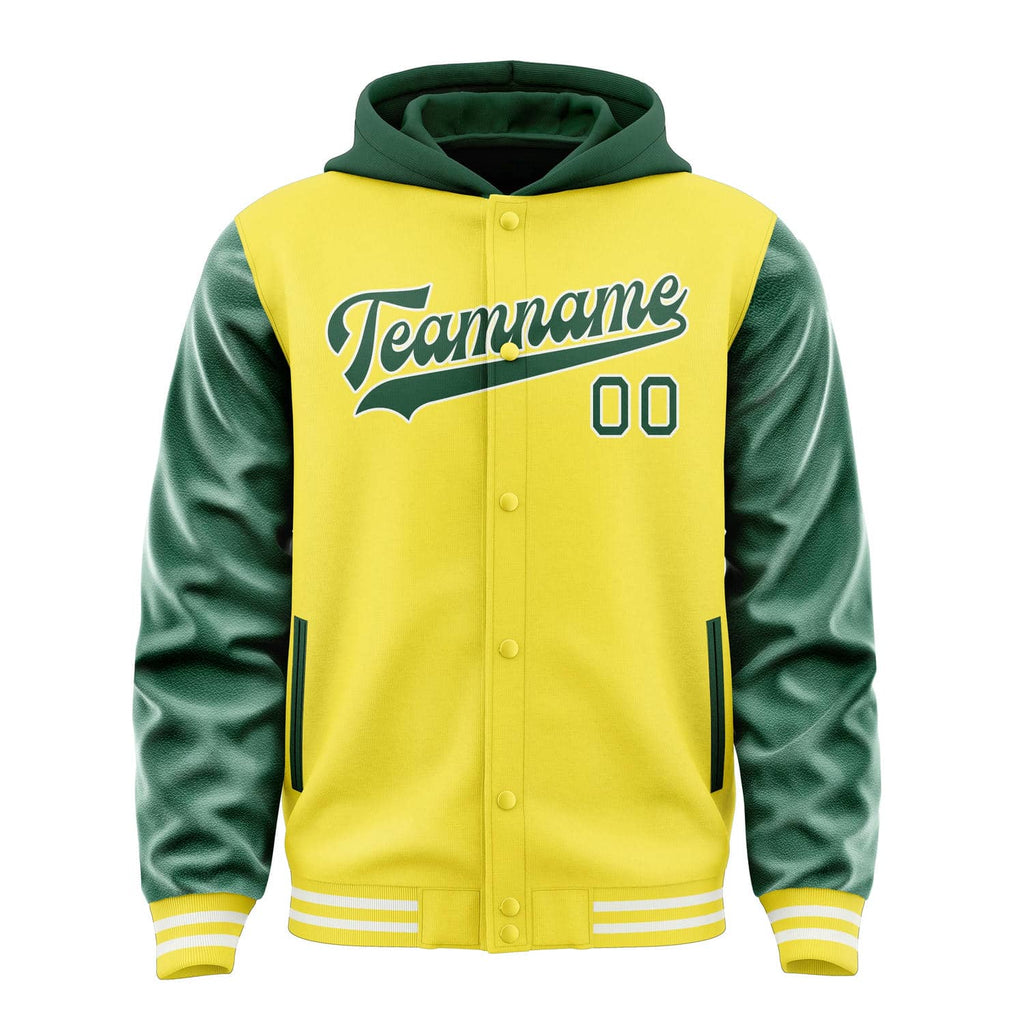 Custom Light Yellow Green Jacket