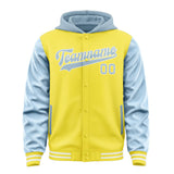 Custom Light Yellow Light Blue Jacket