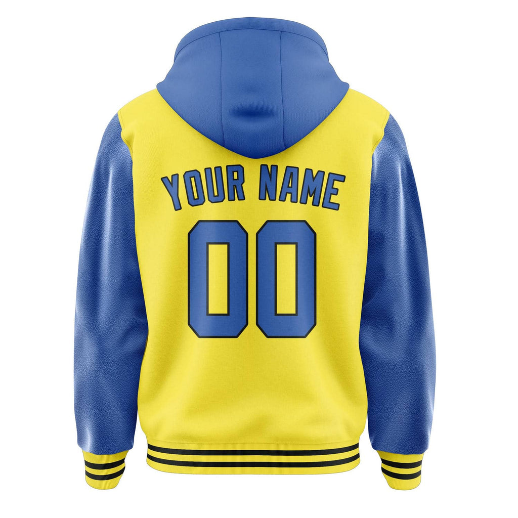 Custom Light Yellow Sky Blue Jacket