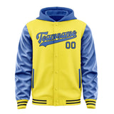 Custom Light Yellow Sky Blue Jacket