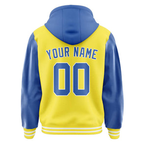 Custom Light Yellow Sky Blue Jacket