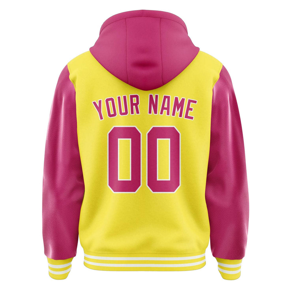 Custom Light Yellow Pink Jacket