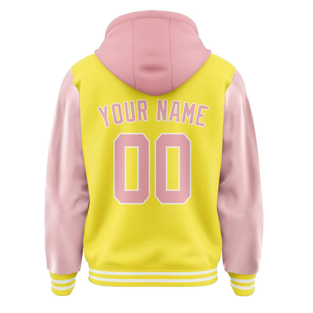 Custom Light Yellow Light Pink Jacket