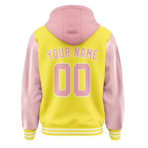 Custom Light Yellow Light Pink Jacket