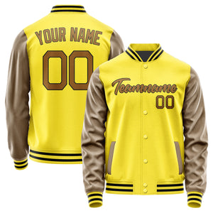 Custom Light Yellow Khaki Jacket JA2626222617B21722