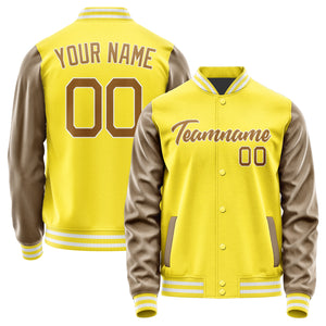 Custom Light Yellow Khaki Jacket JA2626222618B21822