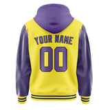 Custom Light Yellow Light Purple Jacket