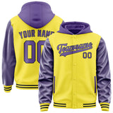Custom Light Yellow Light Purple Jacket