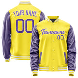 Custom Light Yellow Light Purple Jacket