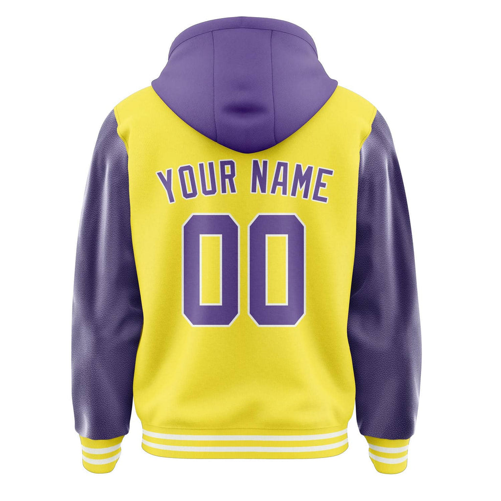 Custom Light Yellow Light Purple Jacket