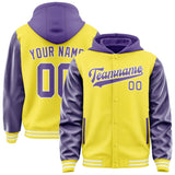 Custom Light Yellow Light Purple Jacket