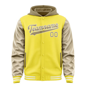 Custom Light Yellow Light Khaki Jacket
