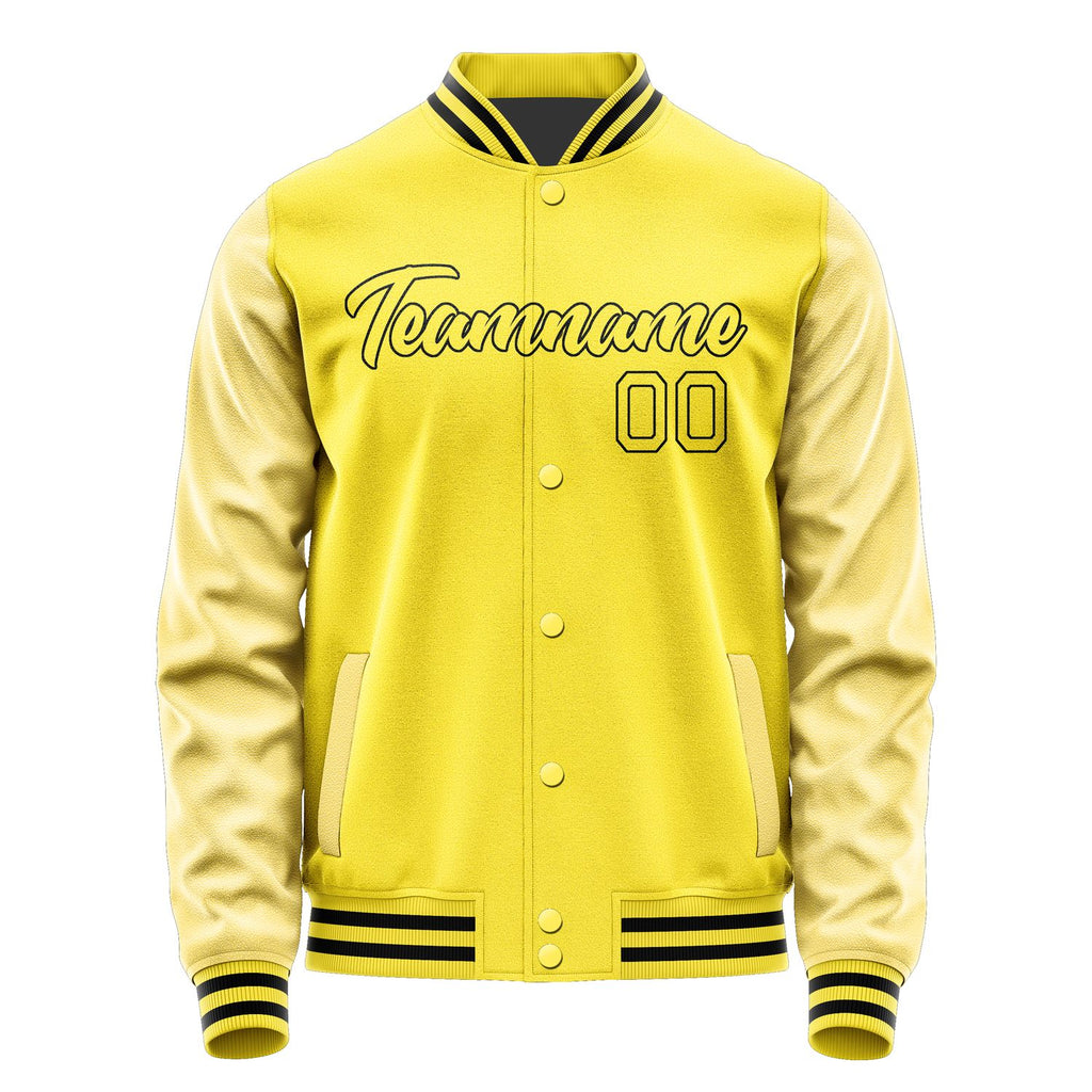 Custom Light Yellow Light Yellow Jacket JA2626262617B21726
