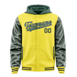 Custom Light Yellow Blue Green Jacket