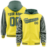 Custom Light Yellow Blue Green Jacket