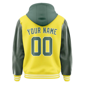 Custom Light Yellow Blue Green Jacket