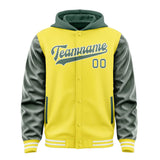 Custom Light Yellow Blue Green Jacket
