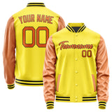Custom Light Yellow Orange Jacket