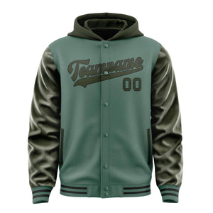 Custom Blue Green Olive Jacket