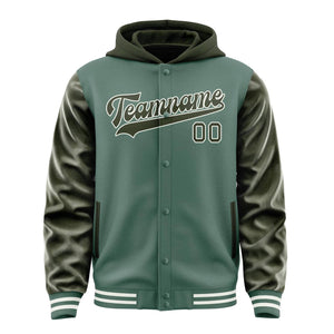 Custom Blue Green Olive Jacket