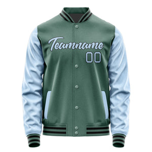 Custom Blue Green Light Blue Jacket JA2727082717B21708