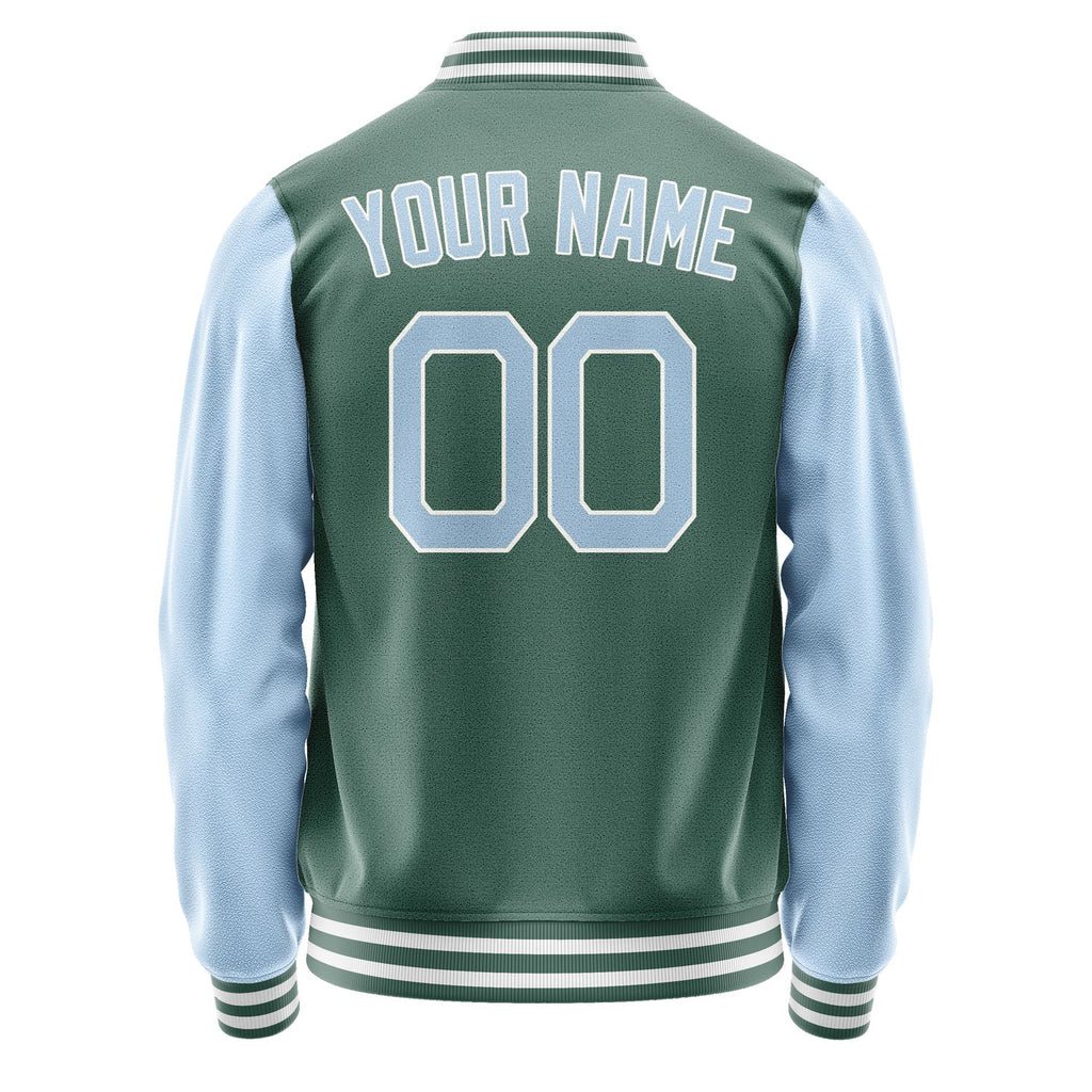 Custom Blue Green Light Blue Jacket JA2727082718B21808