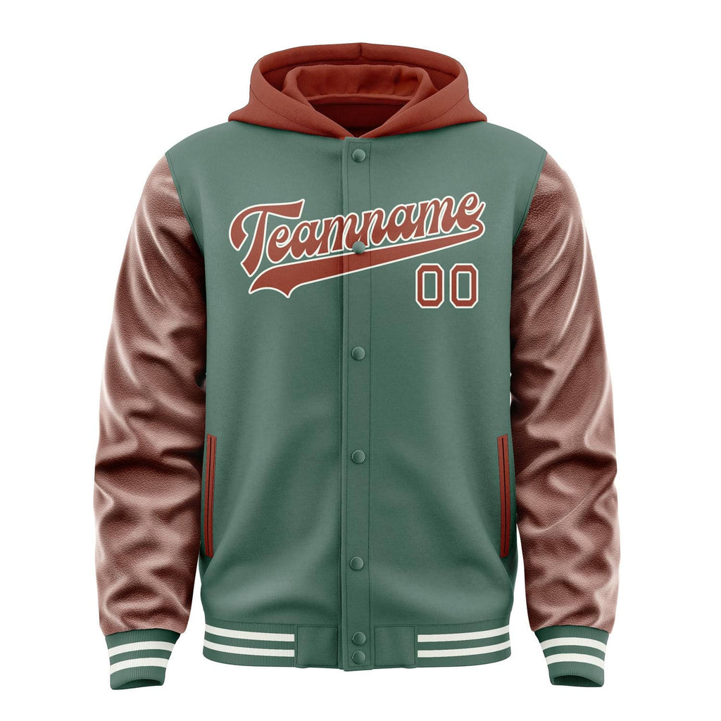 Custom Blue Green Coral Red Jacket