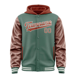 Custom Blue Green Coral Red Jacket