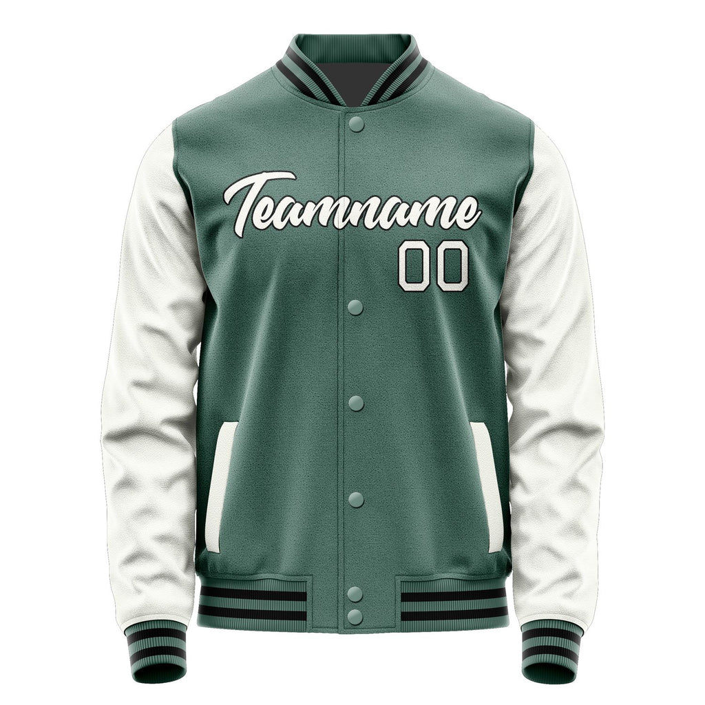 Custom Blue Green White Jacket JA2727182717B21718
