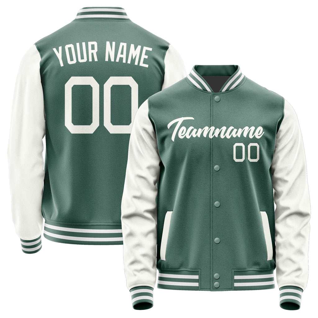 Custom Blue Green White Jacket JA2727182718B21818