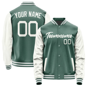 Custom Blue Green White Jacket JA2727182718B21818