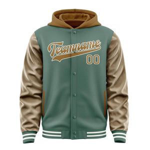 Custom Blue Green Khaki Jacket